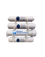  4-Stage Portable Heavy Duty XL Reverse Osmosis Water Filter Purification System | 50 GPD | 2.5 x 12" Filters