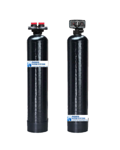 PremierSoft Salt Free Water Conditioner | 12 GPM | + Carbon/KDF 55 Chlorine Removal Backwash Whole House Filter System