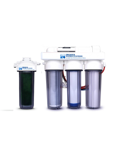 5 Stage - 0 PPM Reverse Osmosis/Deionization Aquarium Reef Water Filter System, 150 GPD RODI