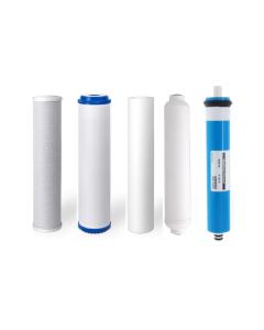 Replacement 5 Stage Reverse Osmosis Water Filters + 100 GPD Membrane