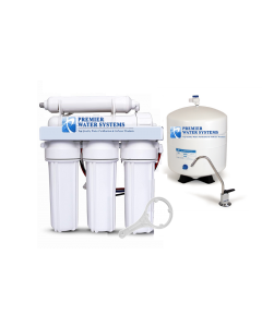 5 Stage Reverse Osmosis Water Filtration System 100 GPD | 1:1 Drain Ratio Low Waste/High Recovery RO System
