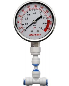 Water Pressure Gauge Meter 1-100 PSI 