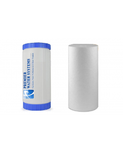 2 Pack: Big Blue Filter Cartridges 4.5" x 10" | Sediment & GAC/KDF 55 City Water Filters: Reduces Chlorine, Heavy Metals