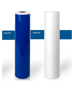 Big Blue Water Filter Cartridges: SEDIMENT + GAC 4.5" x 20"