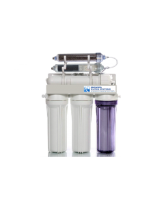 75 GPD | Portable Reverse Osmosis Dual Use (Drinking + 0 TDS Aquarium Reef / Deionization) ALKALINE Water Filtration System