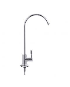 Chrome Finish Non-Air Gap Kitchen Water Filter Faucet | GOOSE NECK | 100% Lead-Free
