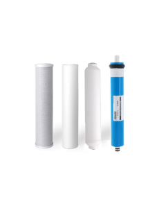  Replacement 4 Stage Reverse Osmosis Water Filters + 100 GPD Membrane