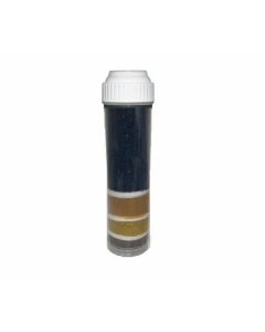 GAC + KDF 85 + KDF 55 + Cation Resin Multi-Stage Replacement Water Filter | 2.5" x 9.75"