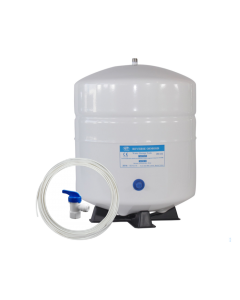 Reverse Osmosis Water Storage Pressure Tank 4.5 Gallon (3.2 Gal Capacity) plus Tank Valve /Tubing