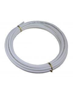 White 1/2" OD Polyethylene RO Tubing - 0.25" OD x 0.355" ID